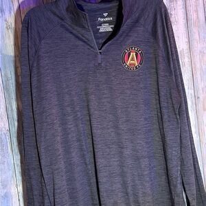 Fanatics Men's Charcoal Quarter-Zip Sweatshirt Atlanta United FC